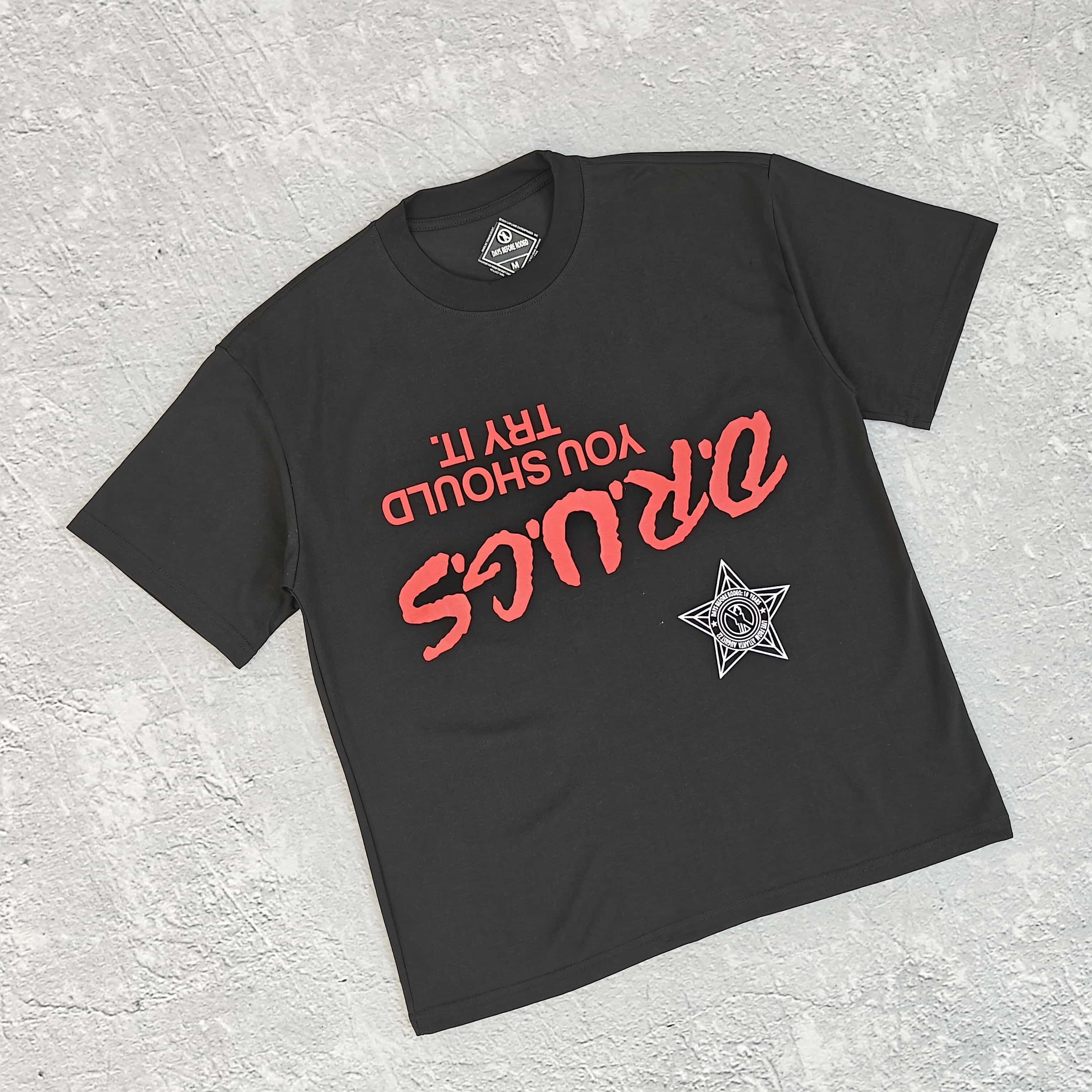 1to1reps T-Shirts fashion reps product 黑色星星印花短袖T恤 - 踹 52834