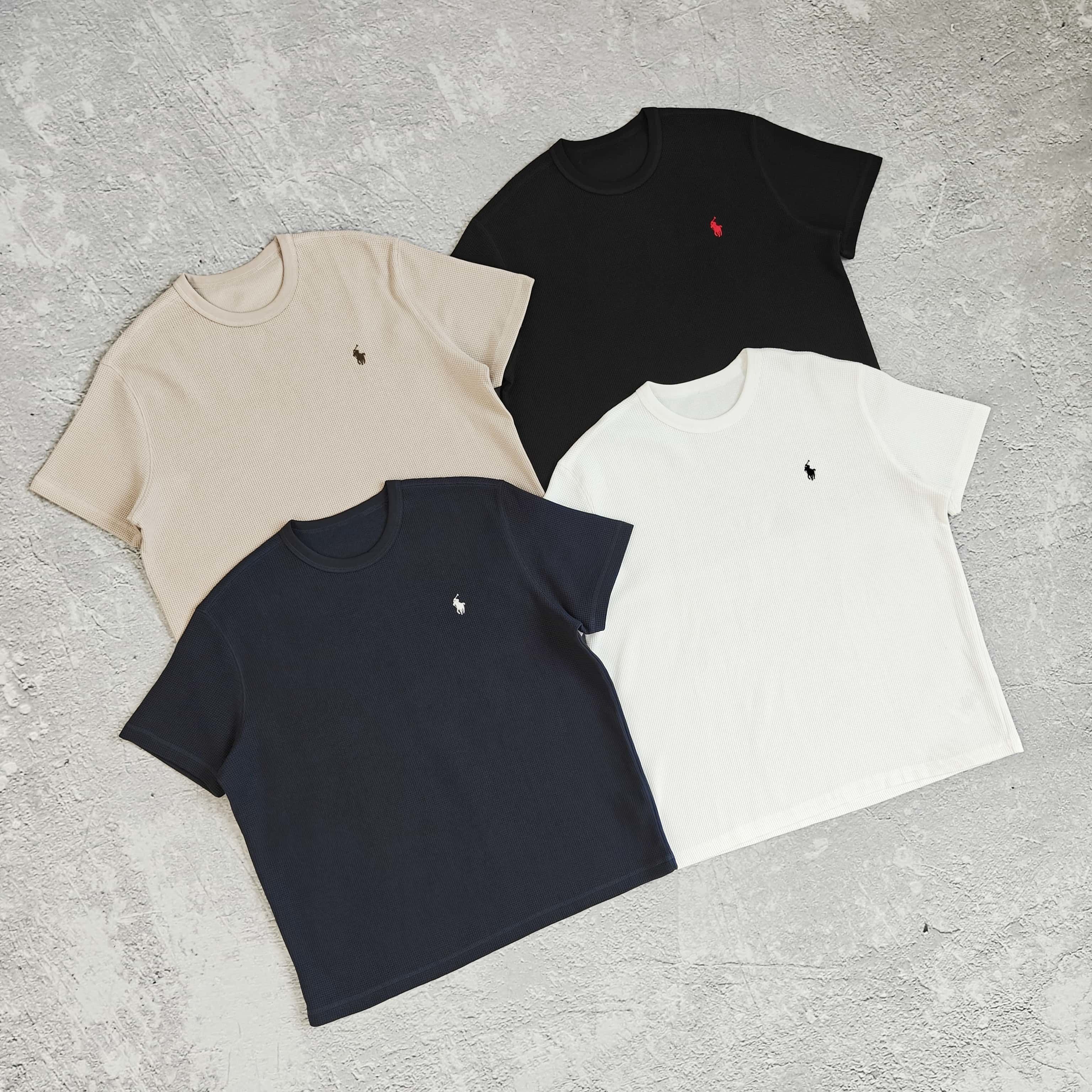 1to1reps T-Shirts fashion reps product 四色华夫格小标短袖T恤 - 拉 5283