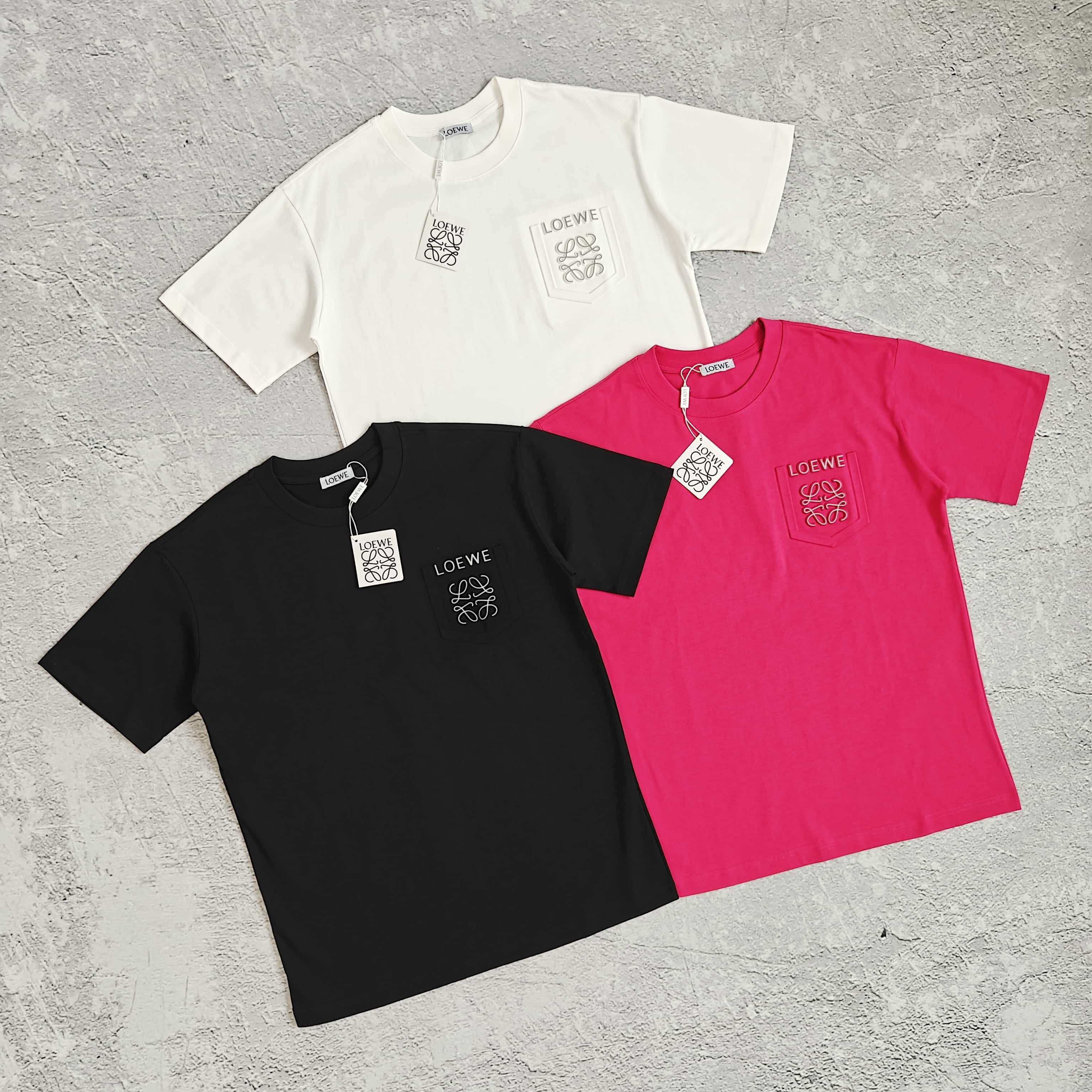 1to1reps T-Shirts fashion reps product 三色凹凸印花短袖T恤 - 落 52855
