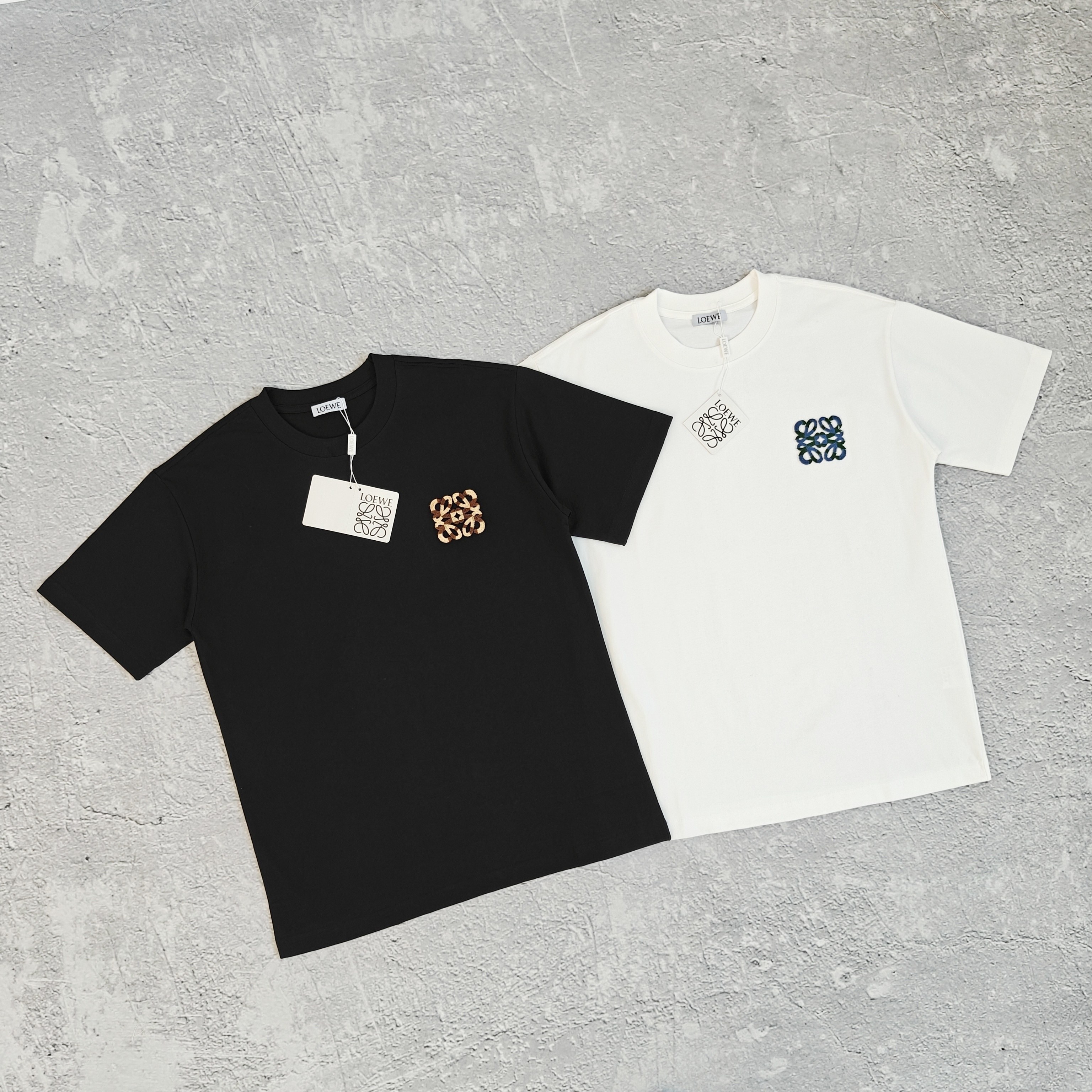1to1reps T-Shirts fashion reps product 两色胸前牙刷绣短袖T恤 - 落 5286