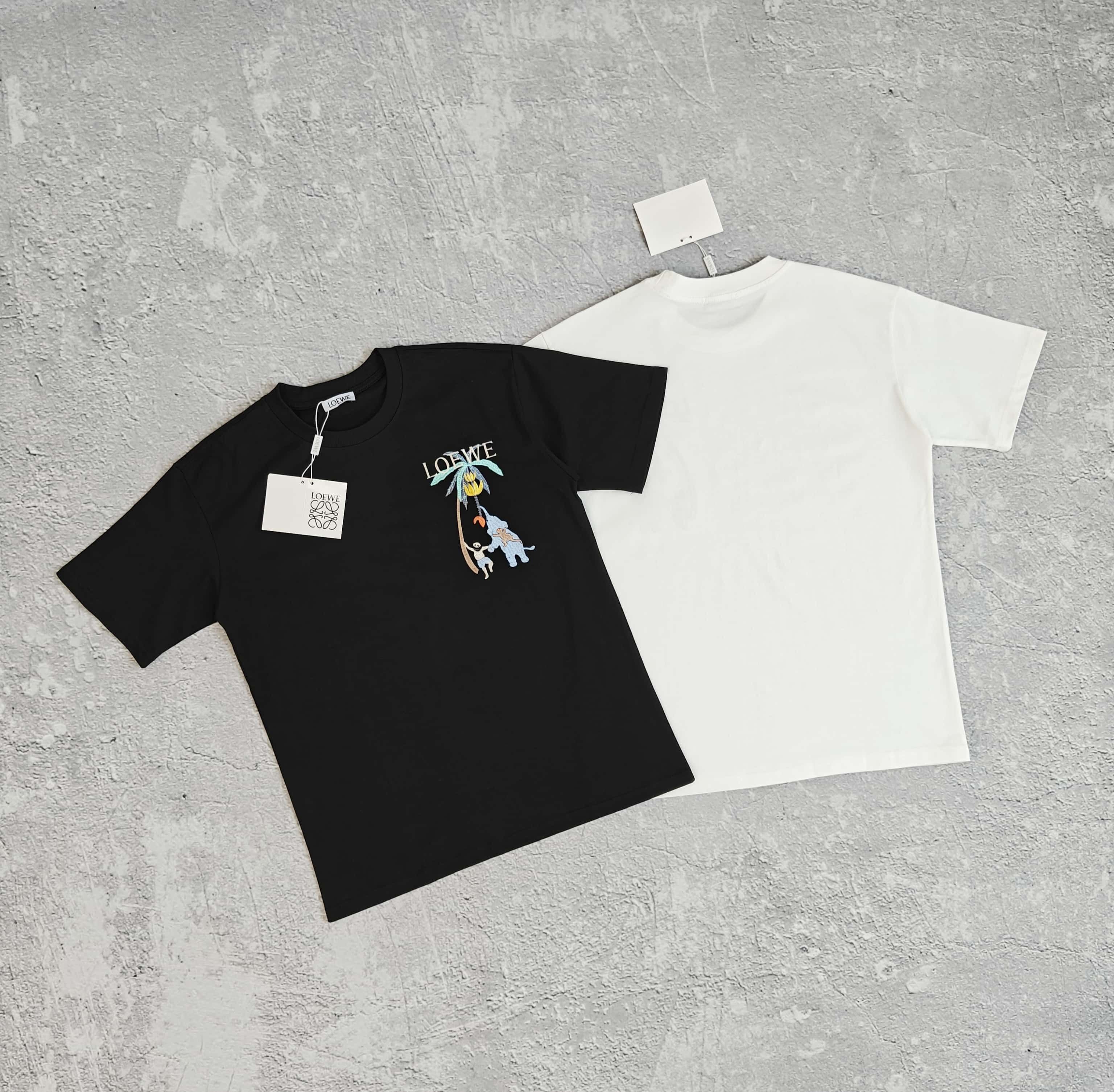 1to1reps T-Shirts fashion reps product 两色胸前刺绣短袖T恤- 落 528576