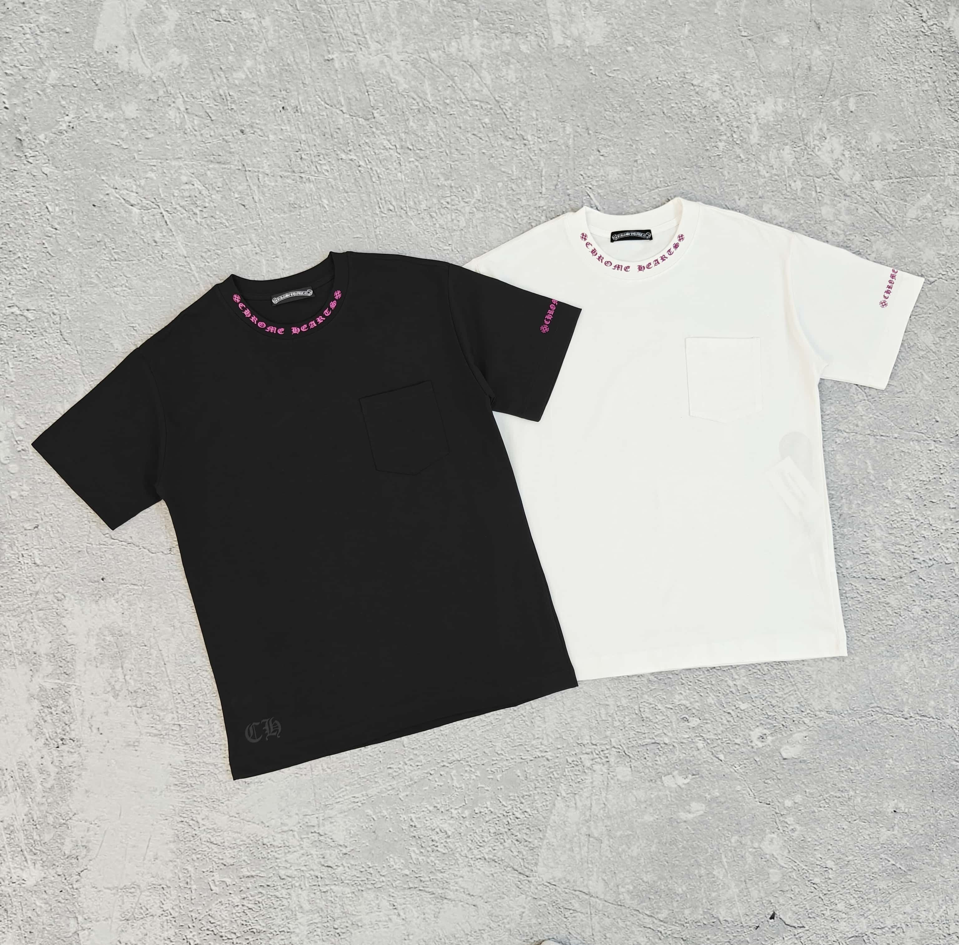 1to1reps T-Shirts fashion reps product 两色领口印花短袖T恤 - 克 52861