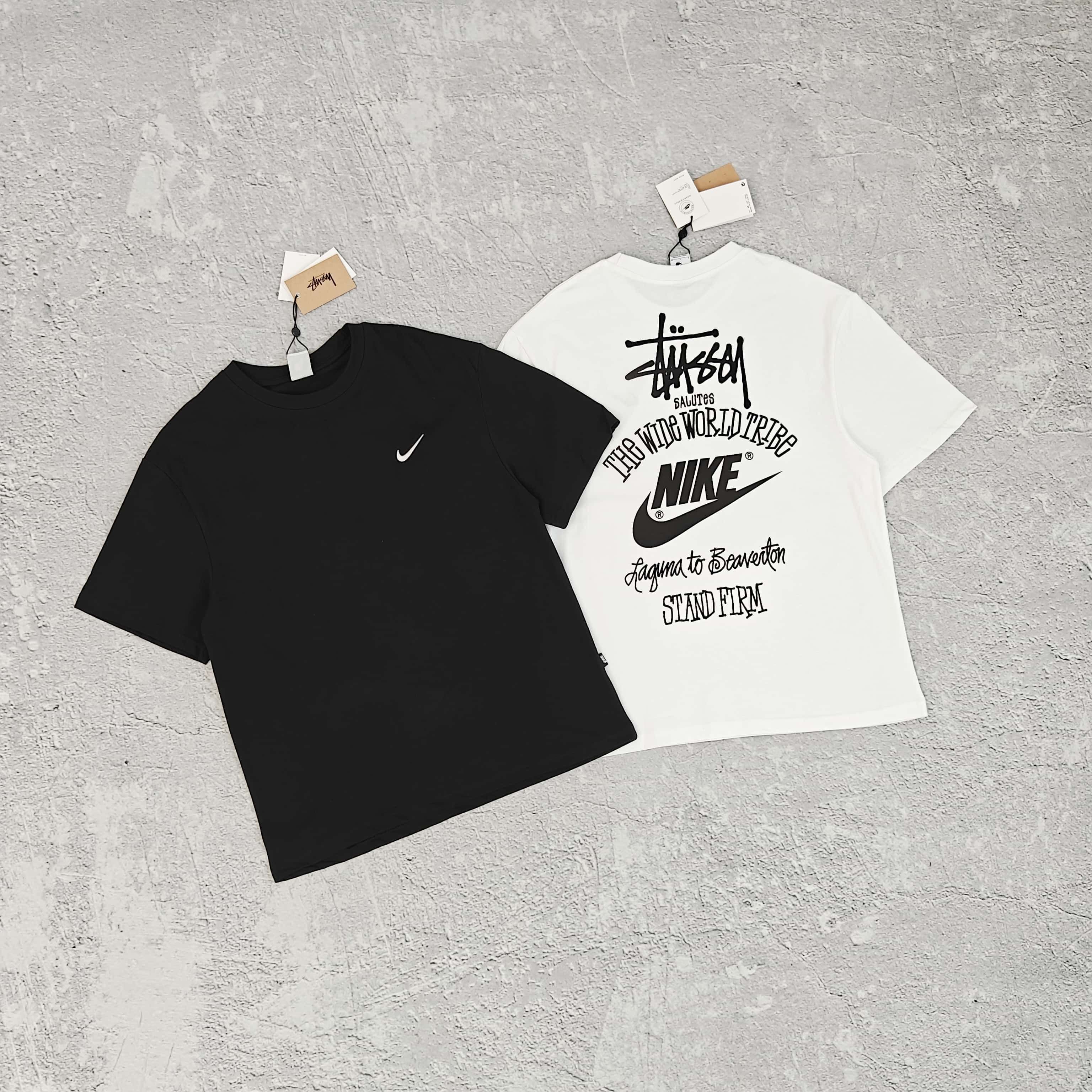 1to1reps T-Shirts fashion reps product 两色胸前刺绣背后印花短袖T恤 - 西 5
