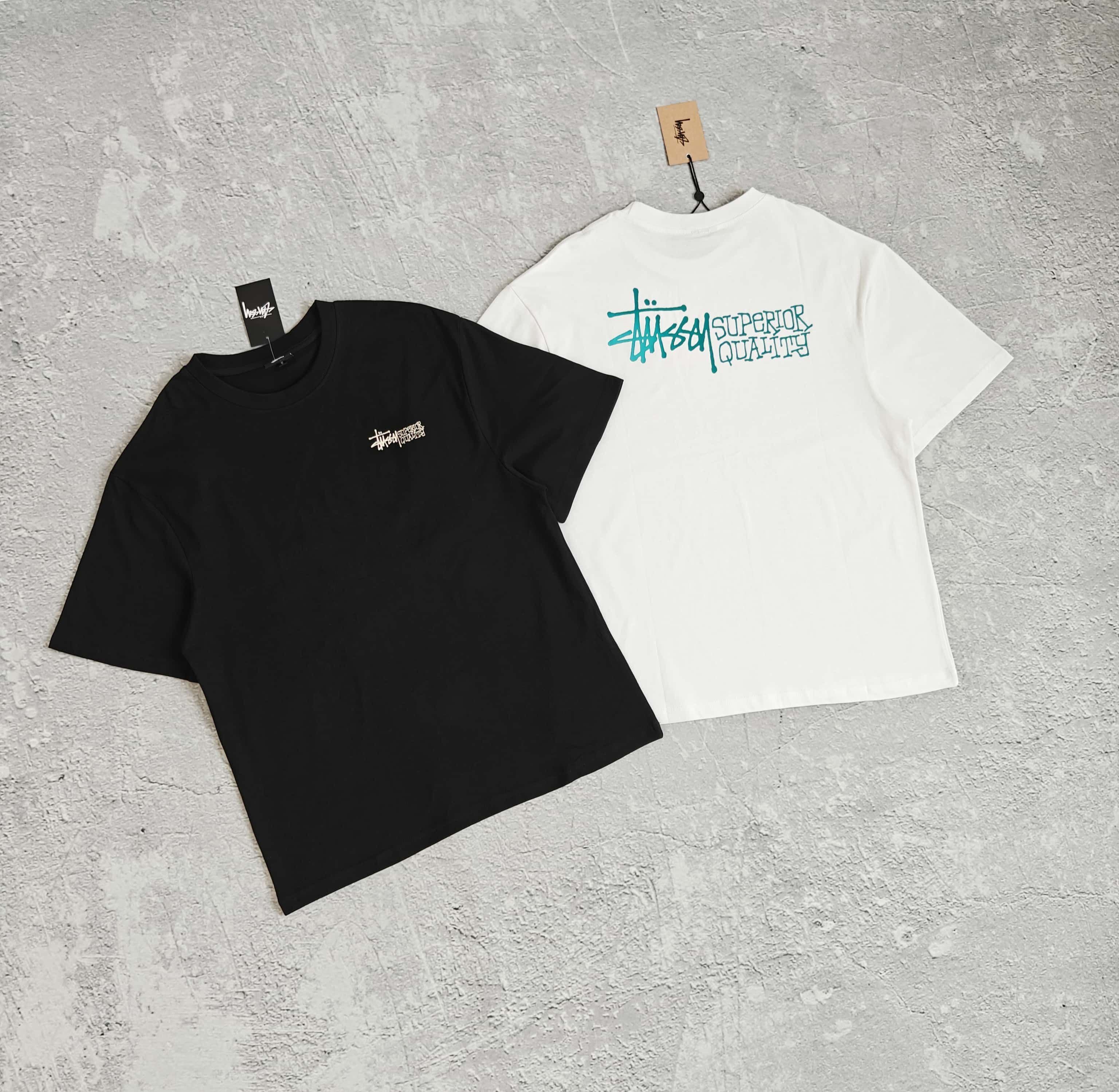 1to1reps T-Shirts fashion reps product 两色简约字母印花短袖T恤 - 西 528