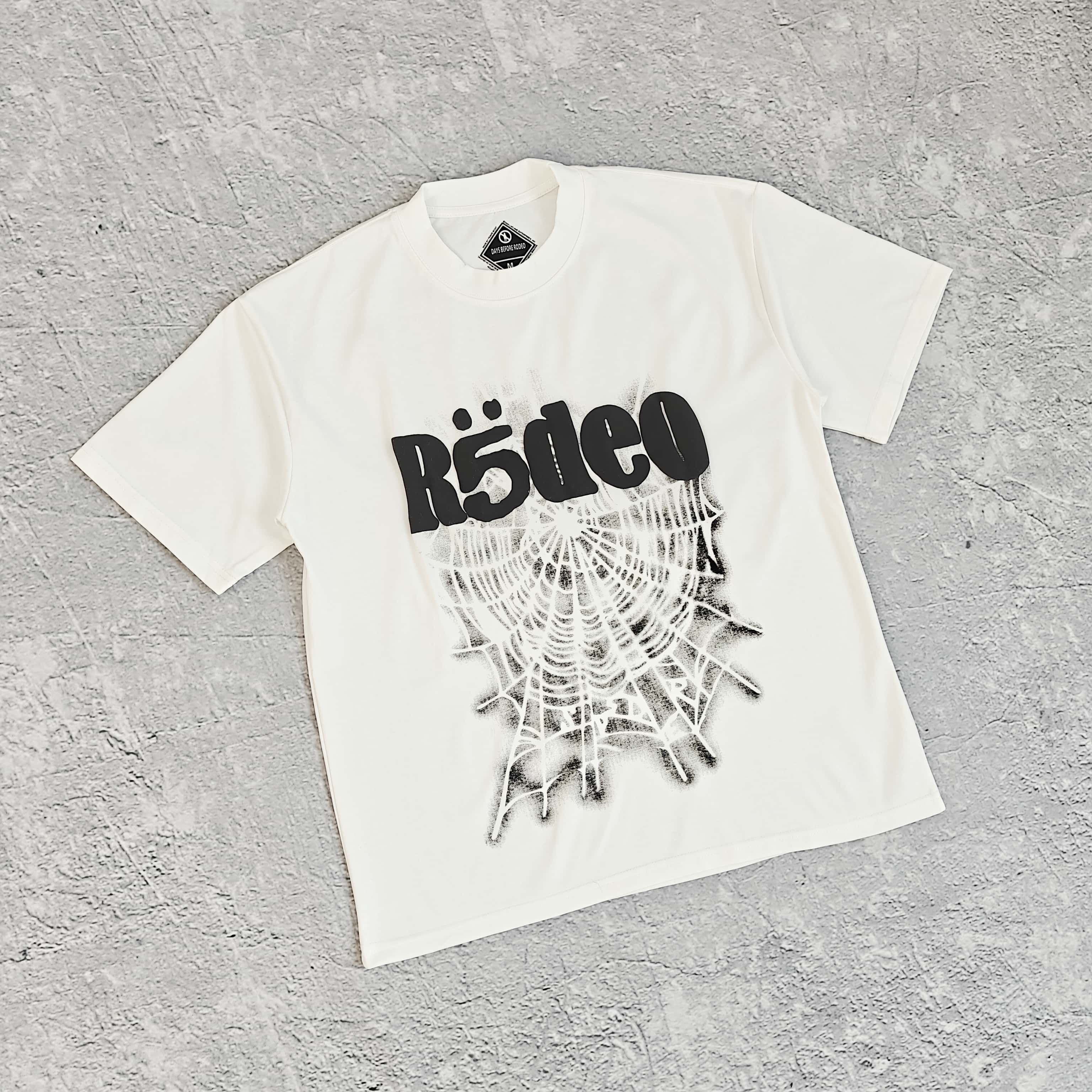 1to1reps T-Shirts fashion reps product 白色蛛网发泡印花短袖T恤 - 踹 528
