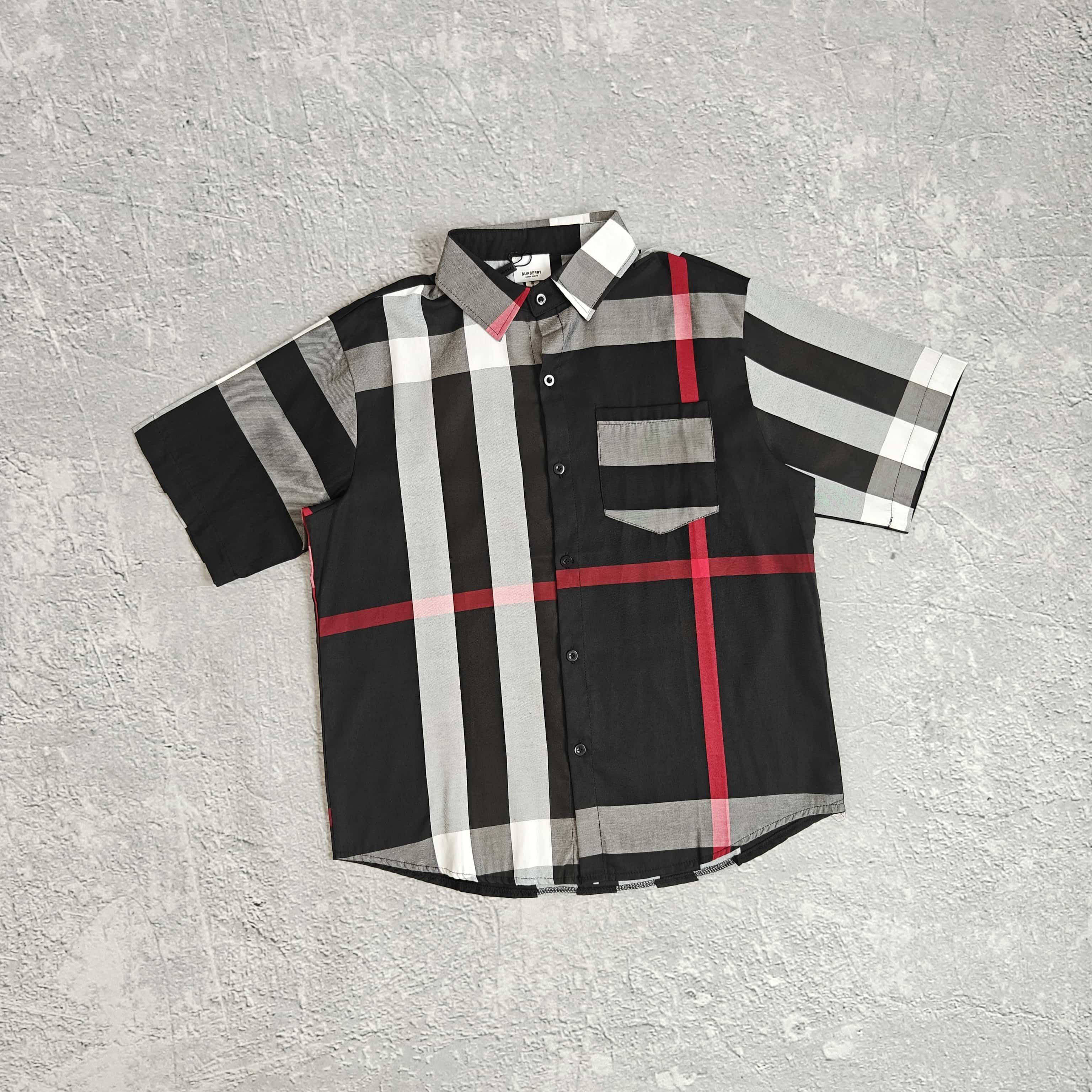 1to1reps T-Shirts fashion reps product 黑格子衬衫短袖 - 巴 528751（Y
