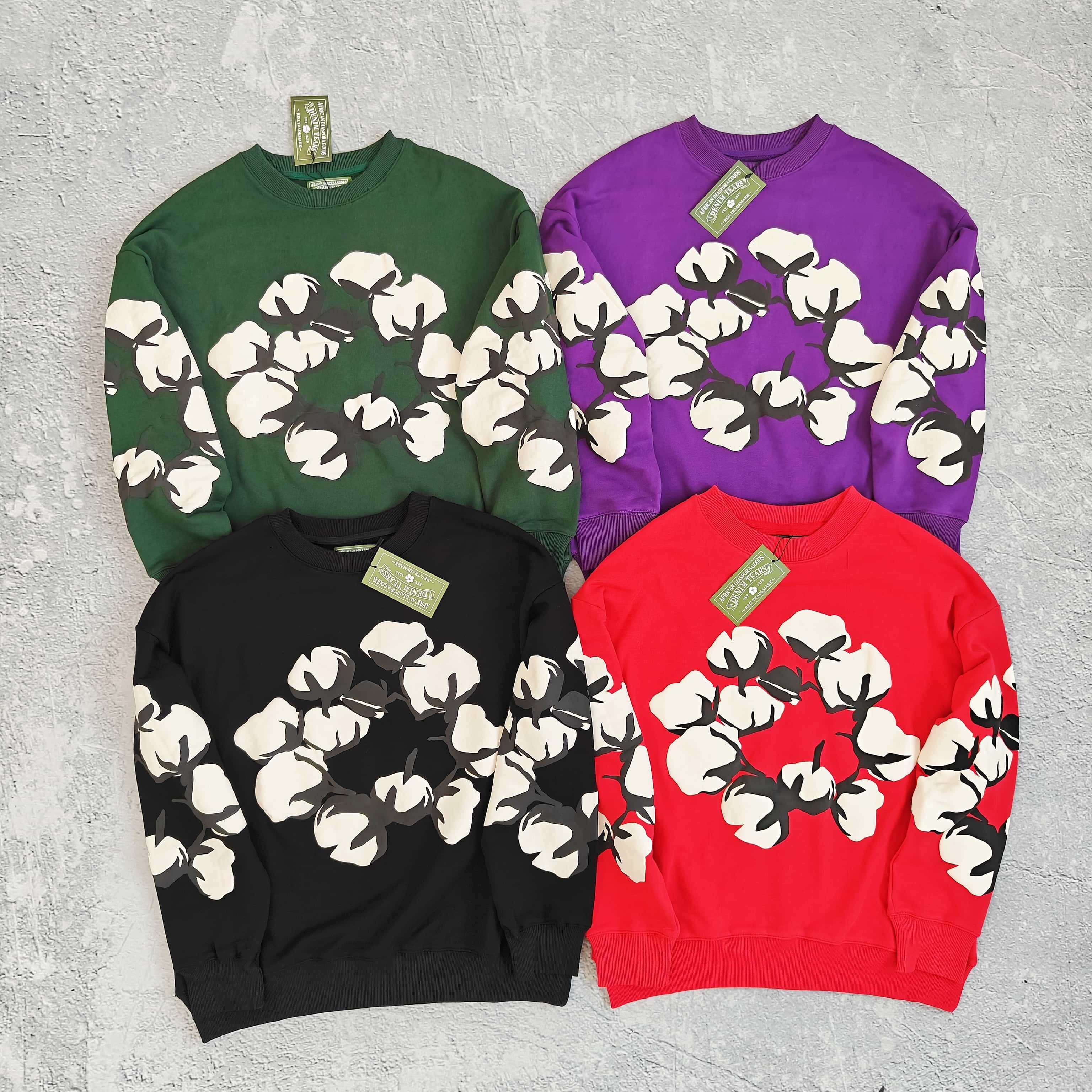 1to1reps Hoodies/Sweaters fashion reps product 四色小花印花圆领卫衣 - 花 52872