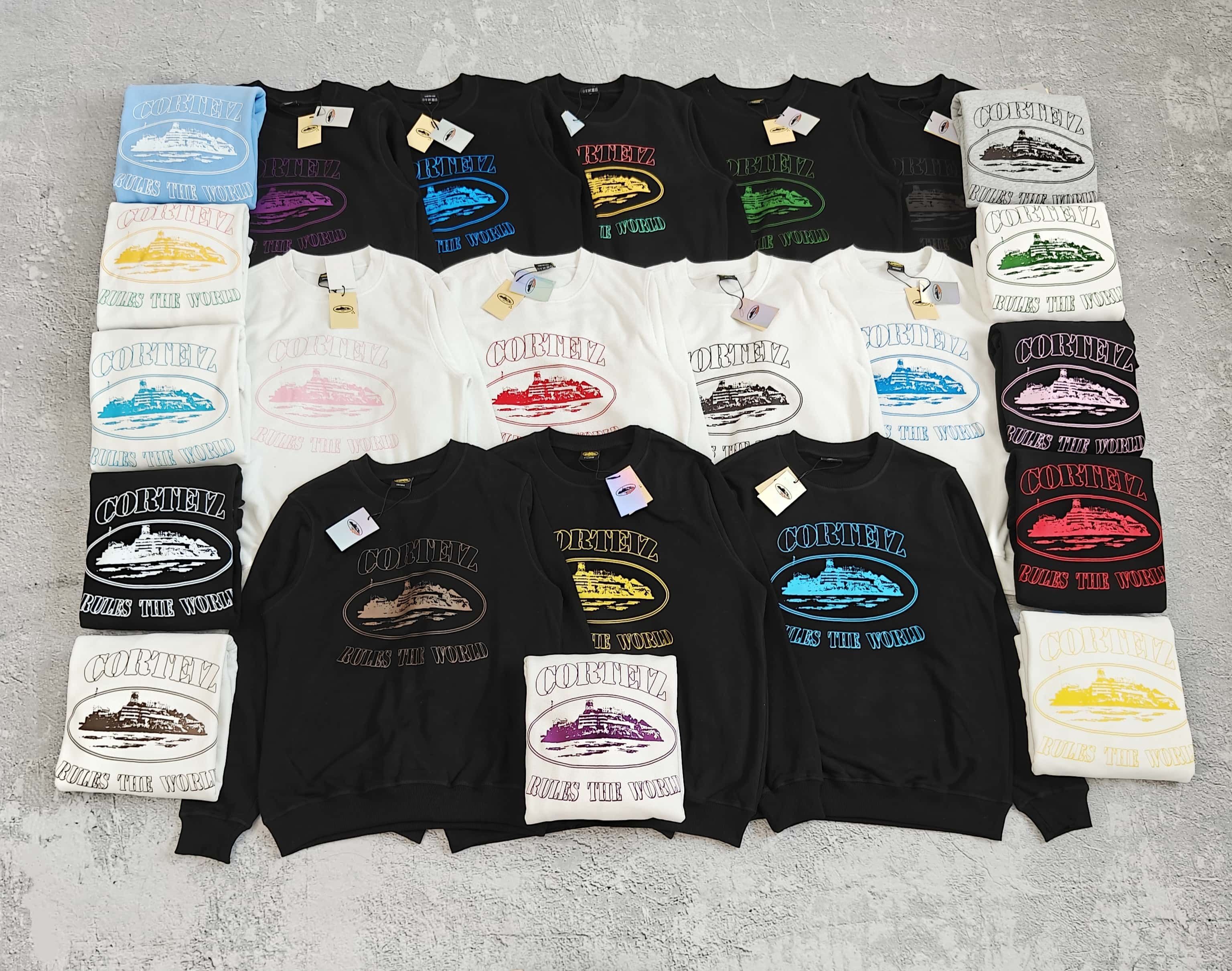 1to1reps Hoodies/Sweaters fashion reps product 23色胸前印花圆领卫衣 - 饿 5287