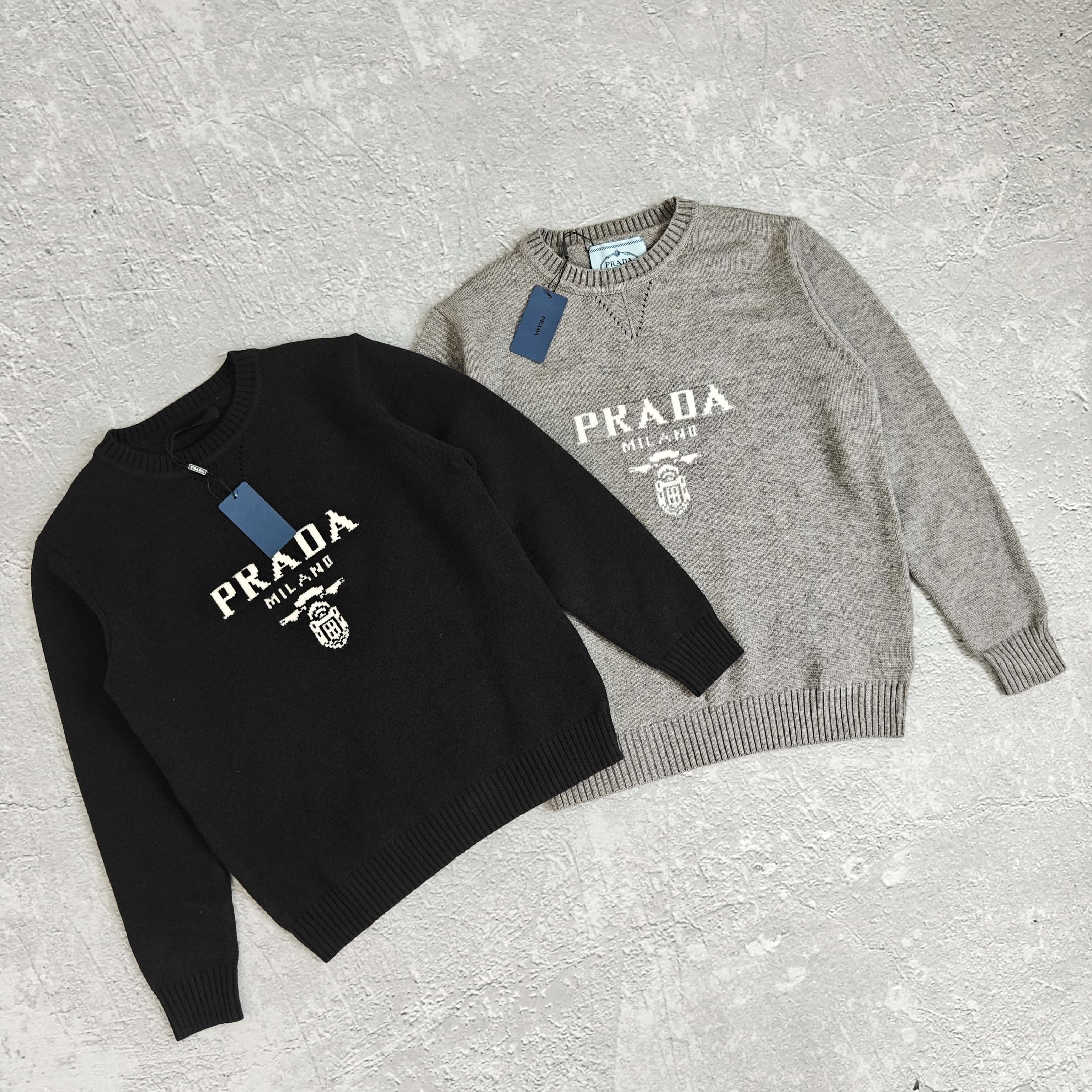 1to1reps Hoodies/Sweaters fashion reps product 两色胸前字母圆领毛衣 - 普 52853