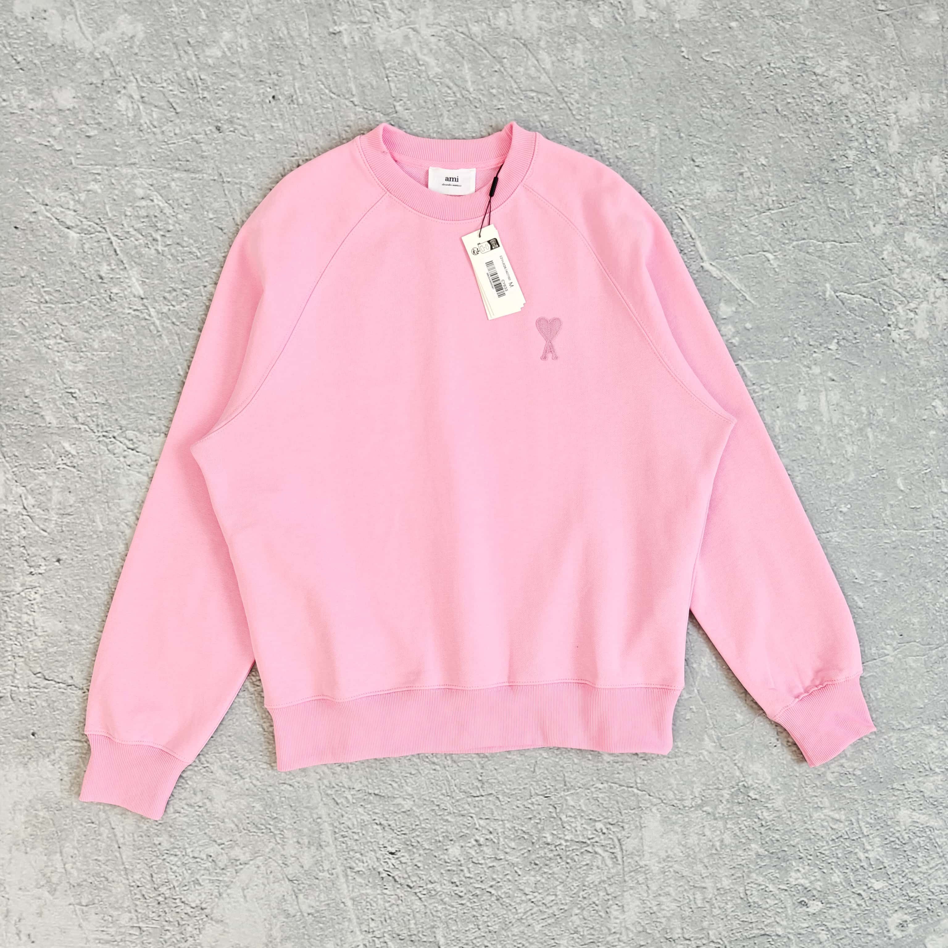 七色胸前小标圆领卫衣 - 米 528815（ZN）