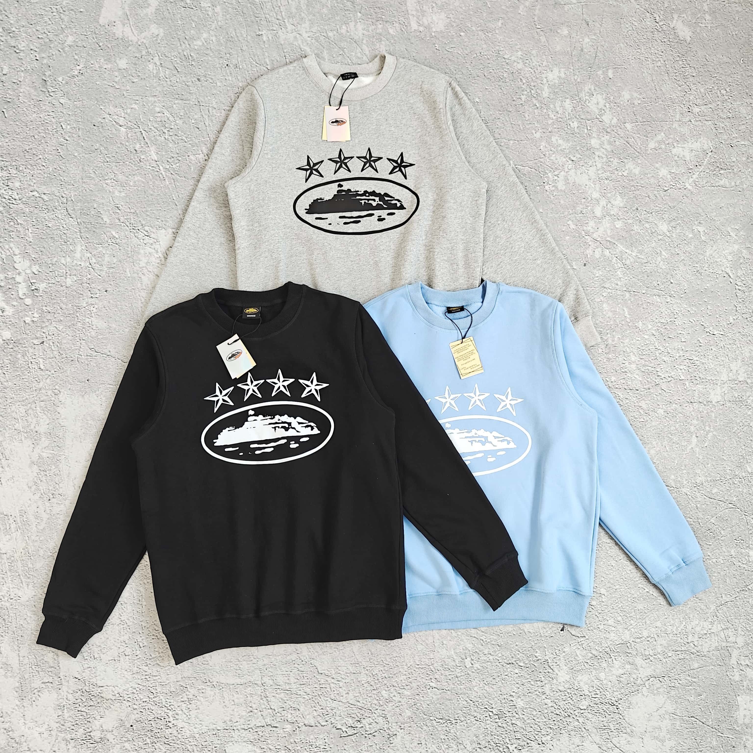 1to1reps Hoodies/Sweaters fashion reps product 三色印花圆领卫衣 - 饿 528769（