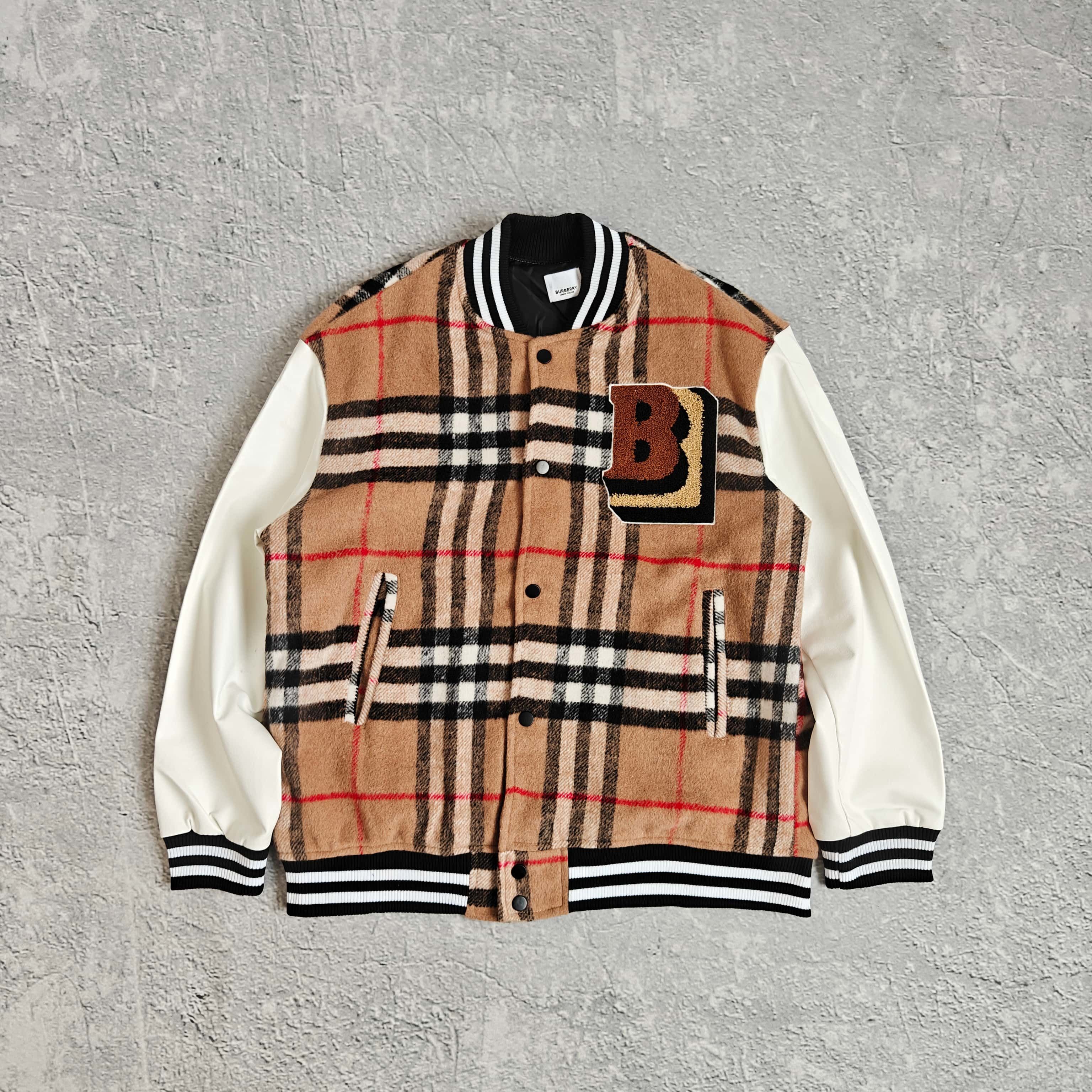 格子拼接夹克-力 528947