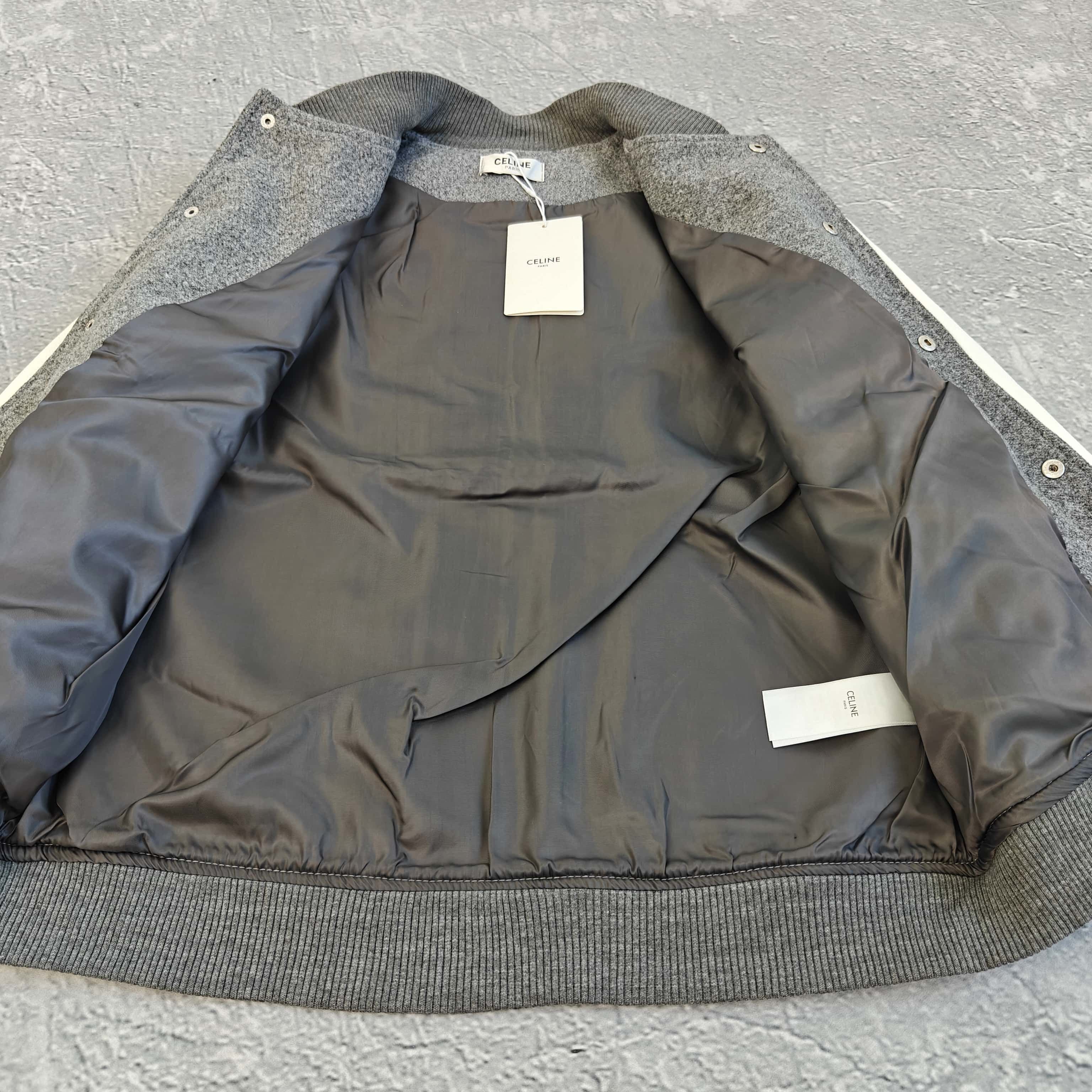 灰白拼接棒球服夹克外套 - 琳 528834（ZN）