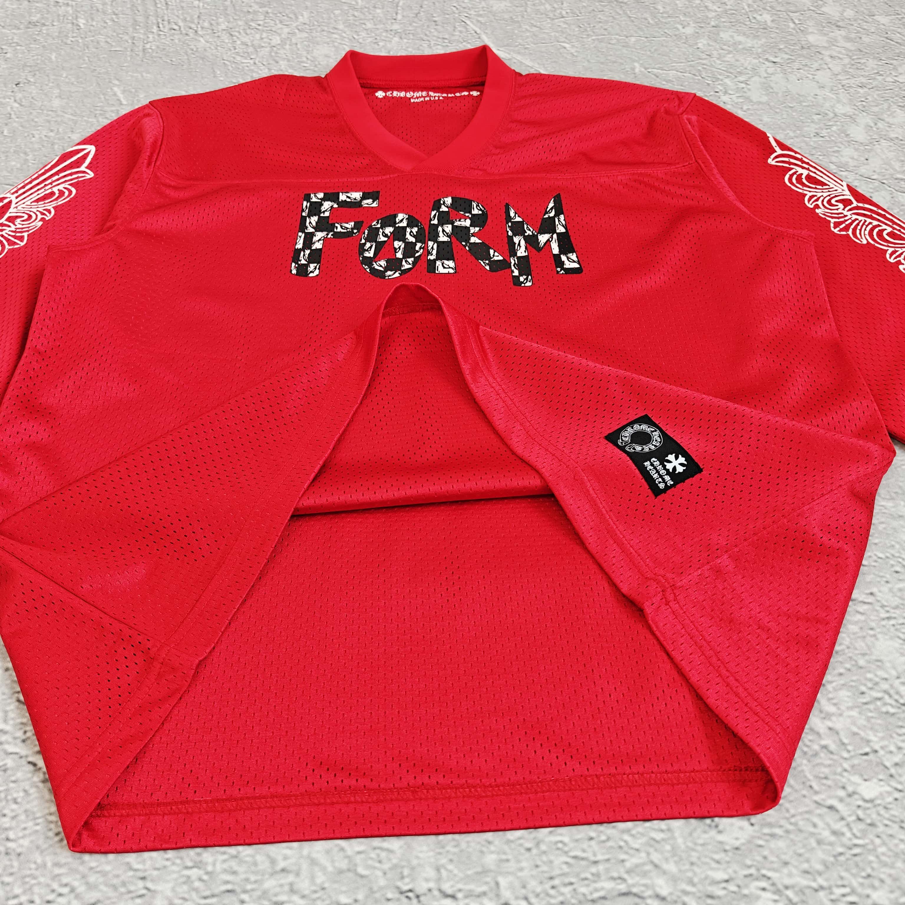红色网眼运动上衣 - 可 528357（JH）