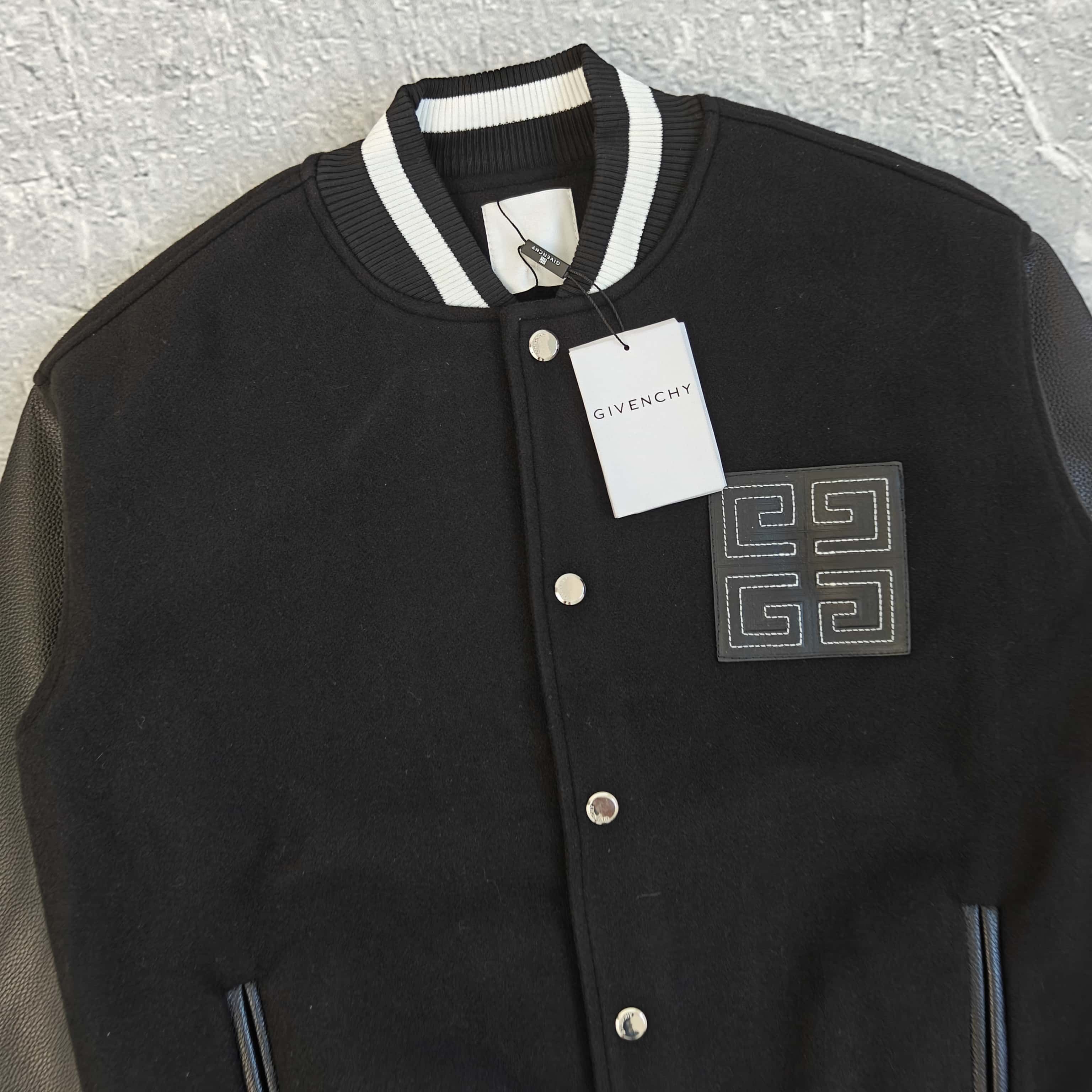 黑色拼接棒球服夹克外套 - 记 528837（ZN）