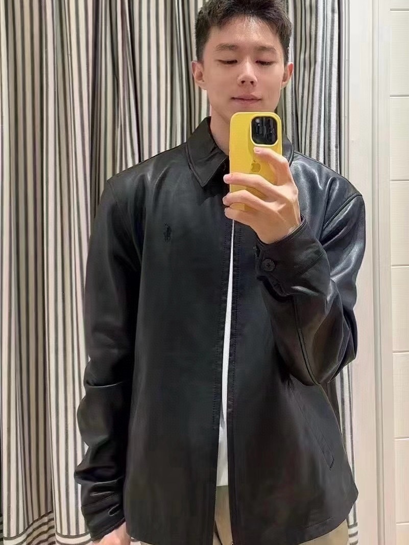 黑色皮衣夹克-拉 528959