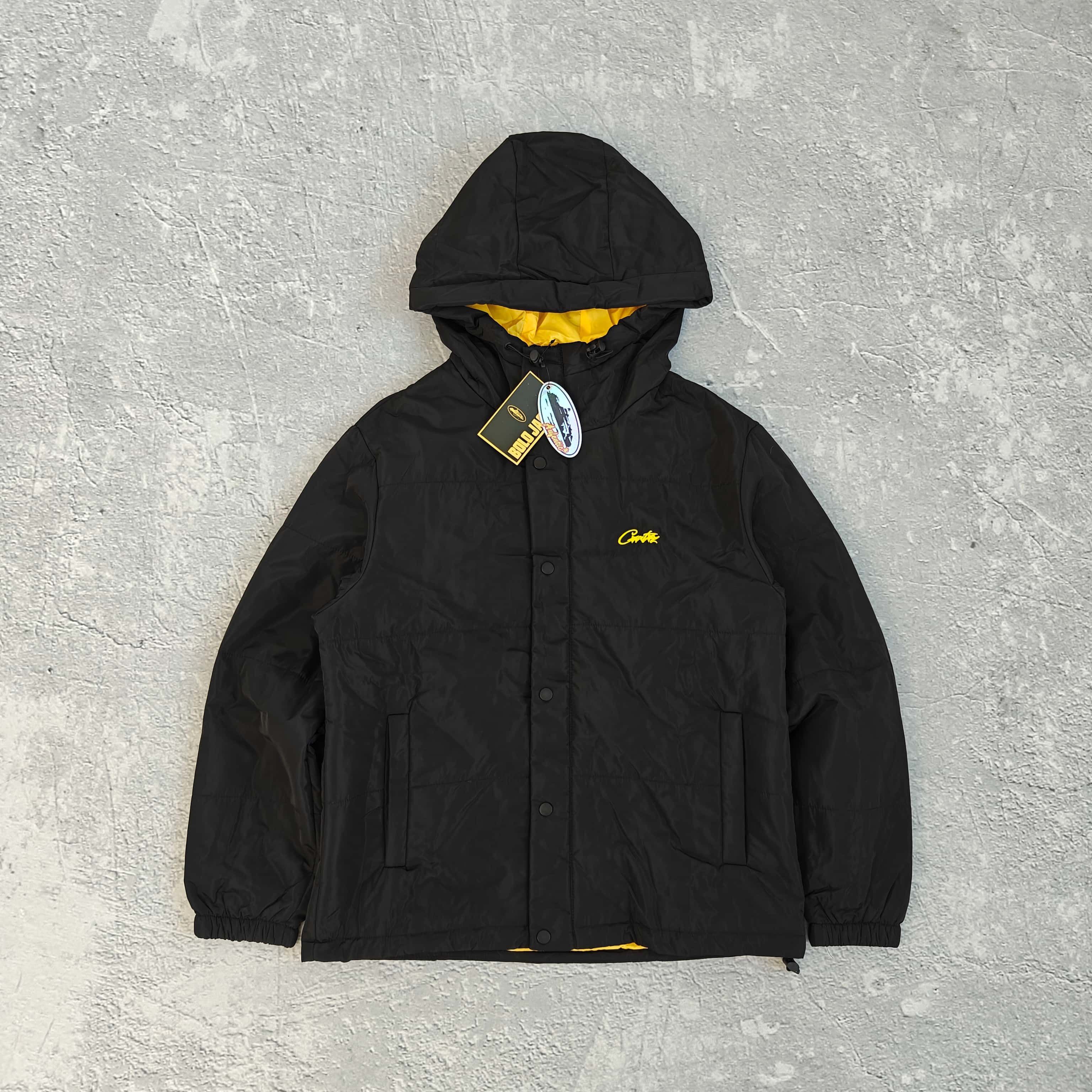 黑色黄内里棉服夹克-恶 5281040