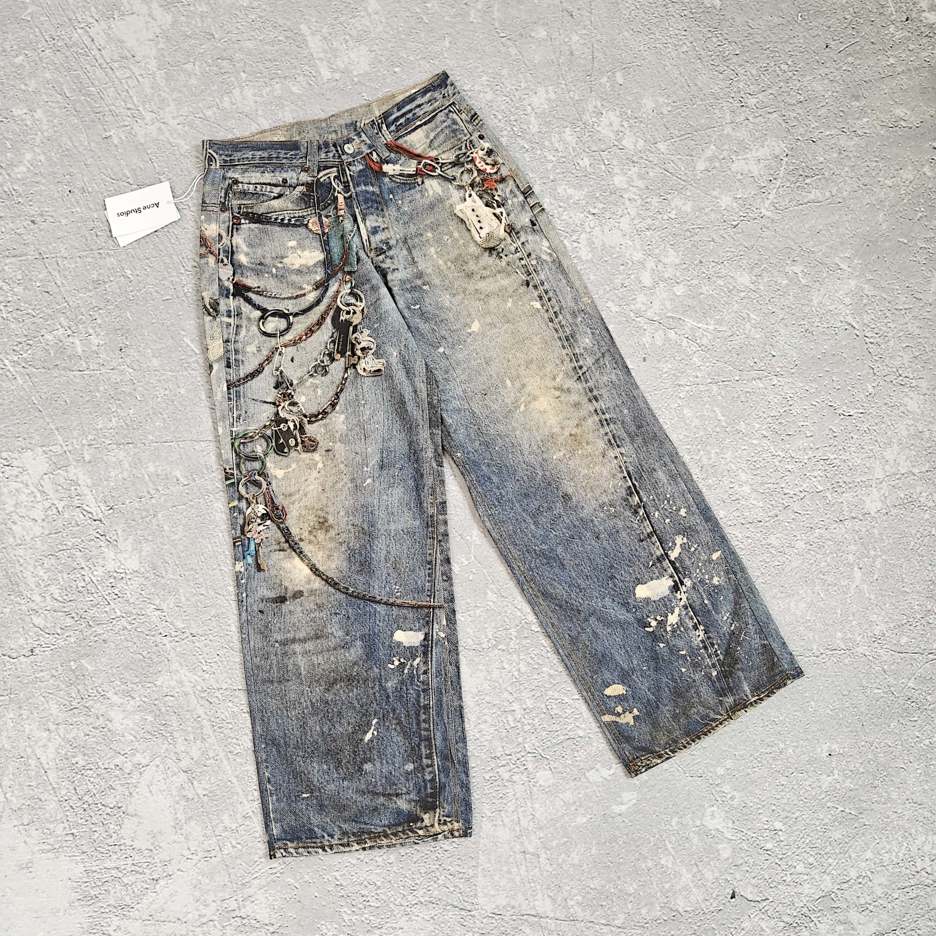 1to1reps Pants/Shorts fashion reps product 链条花打印牛仔裤 - 希 528390 