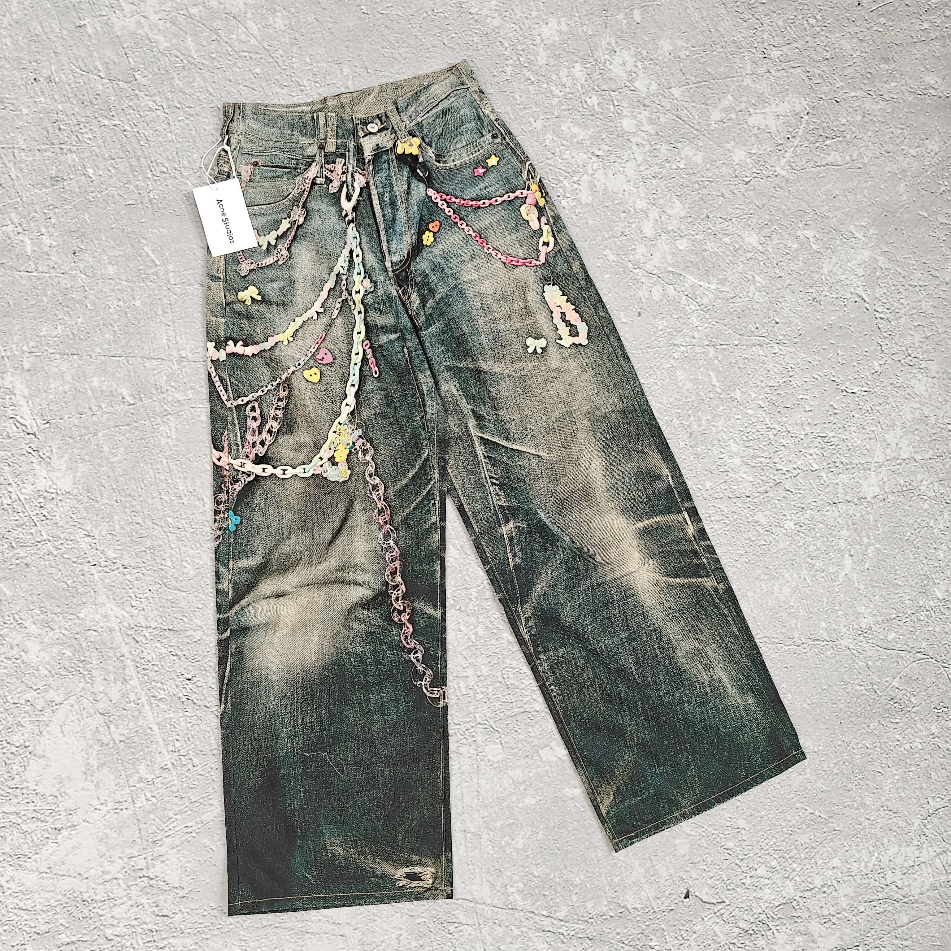 1to1reps Pants/Shorts fashion reps product 糖果打印花牛仔裤 - 希 528393 