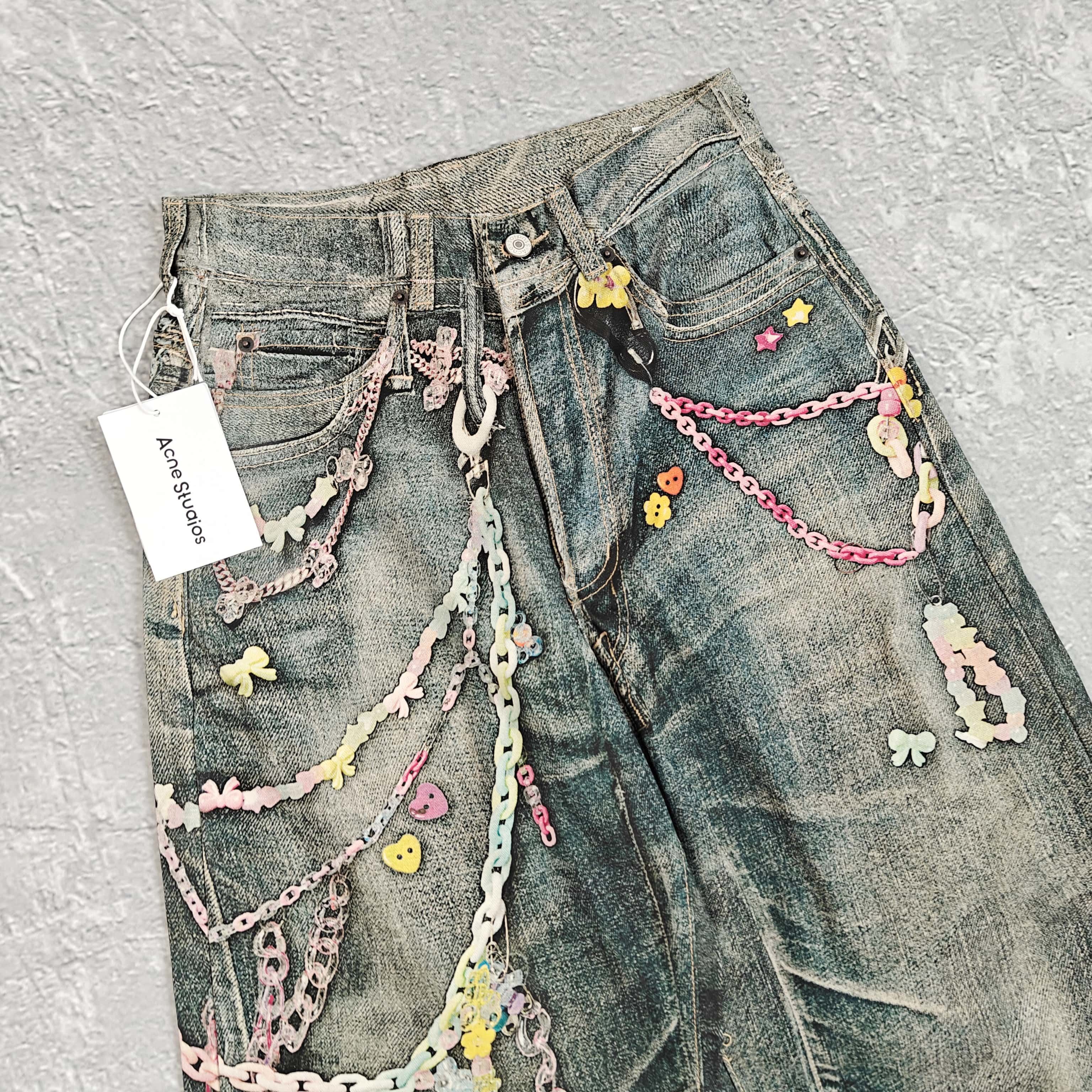 糖果打印花牛仔裤 - 希 528393 （GZ）