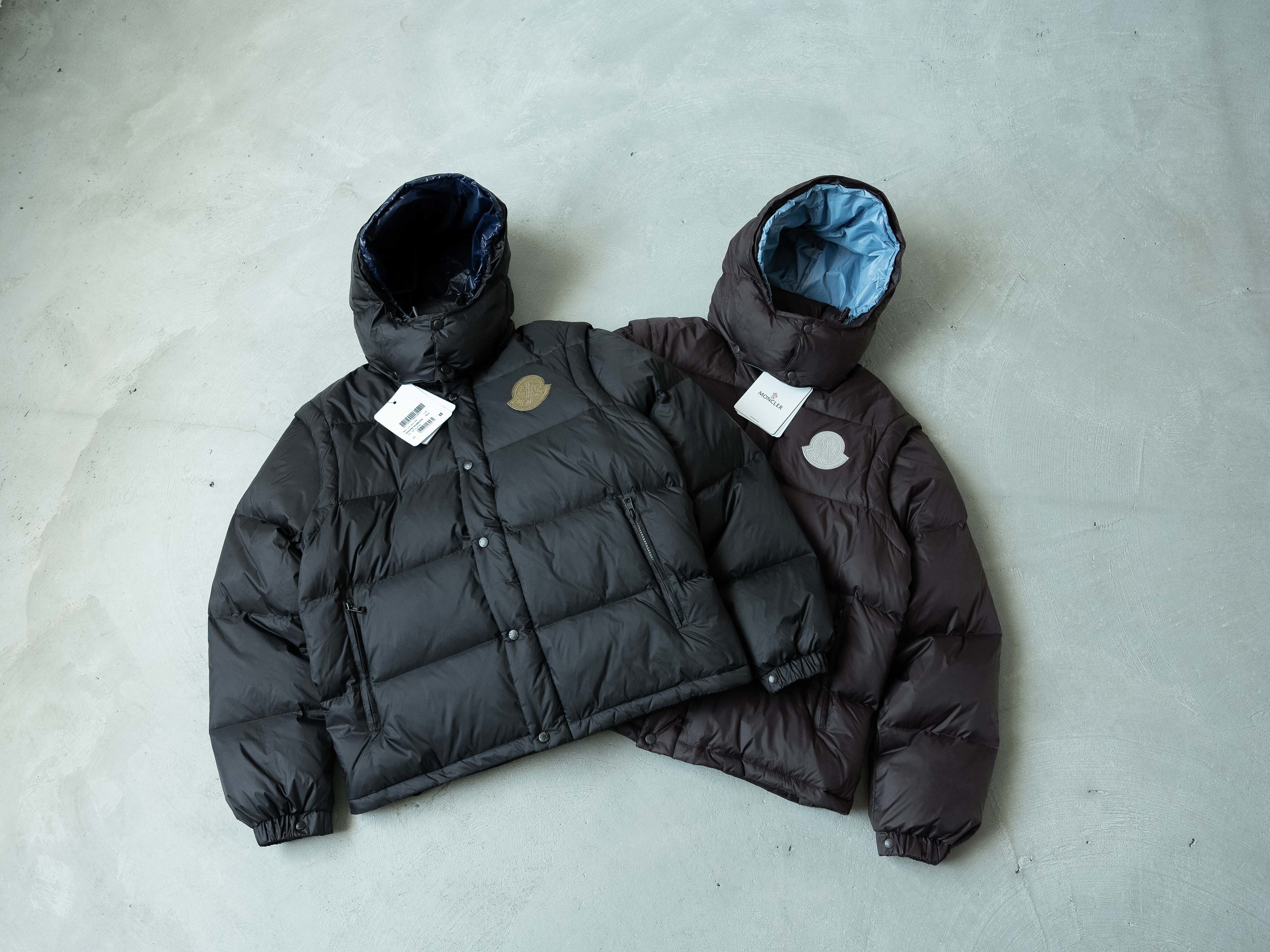 两色连帽羽绒服-孟 886002