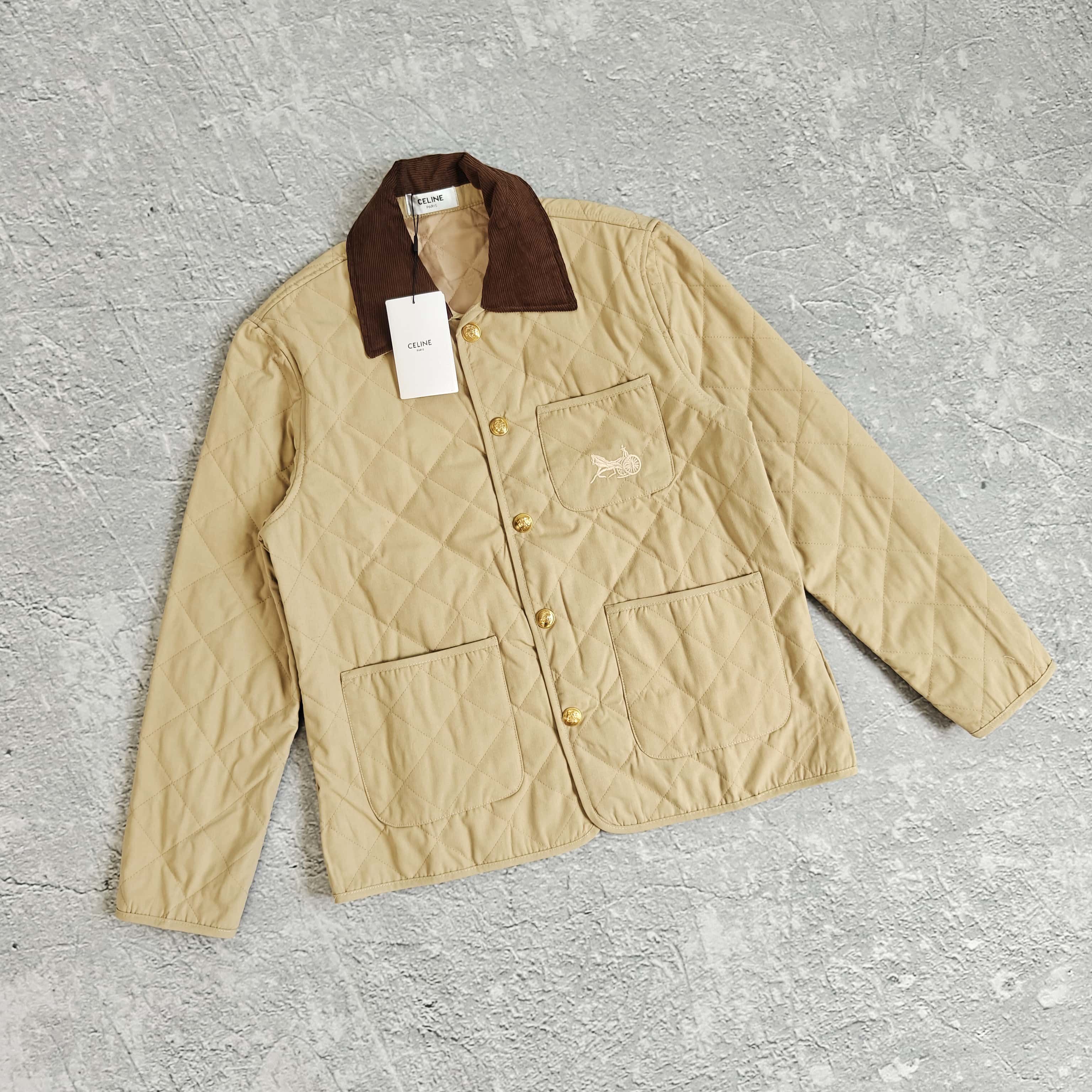 卡其色菱形格棉服 - 琳 528525 （YHX）