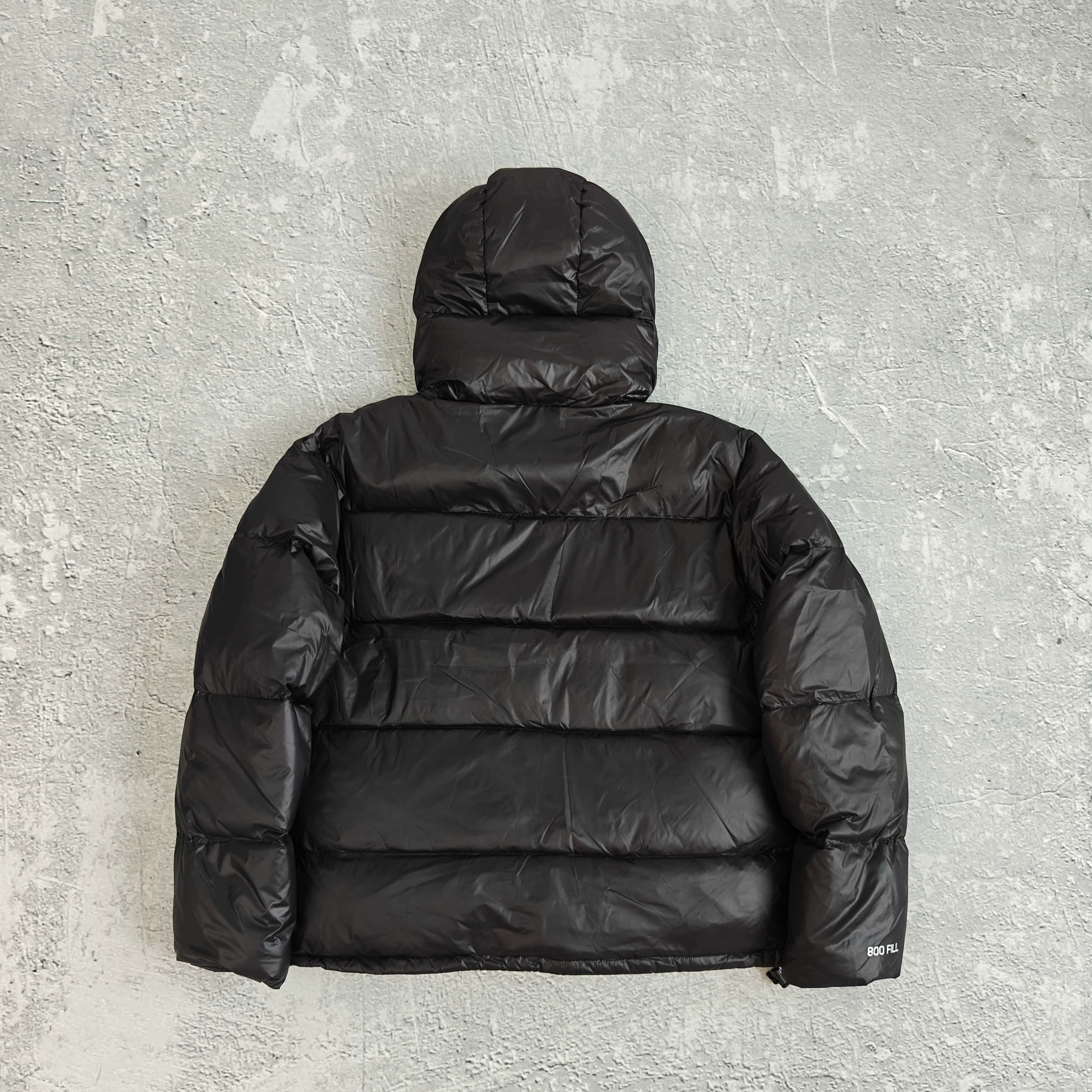 内里粉色黑连帽羽绒服-西 528978 （YF）