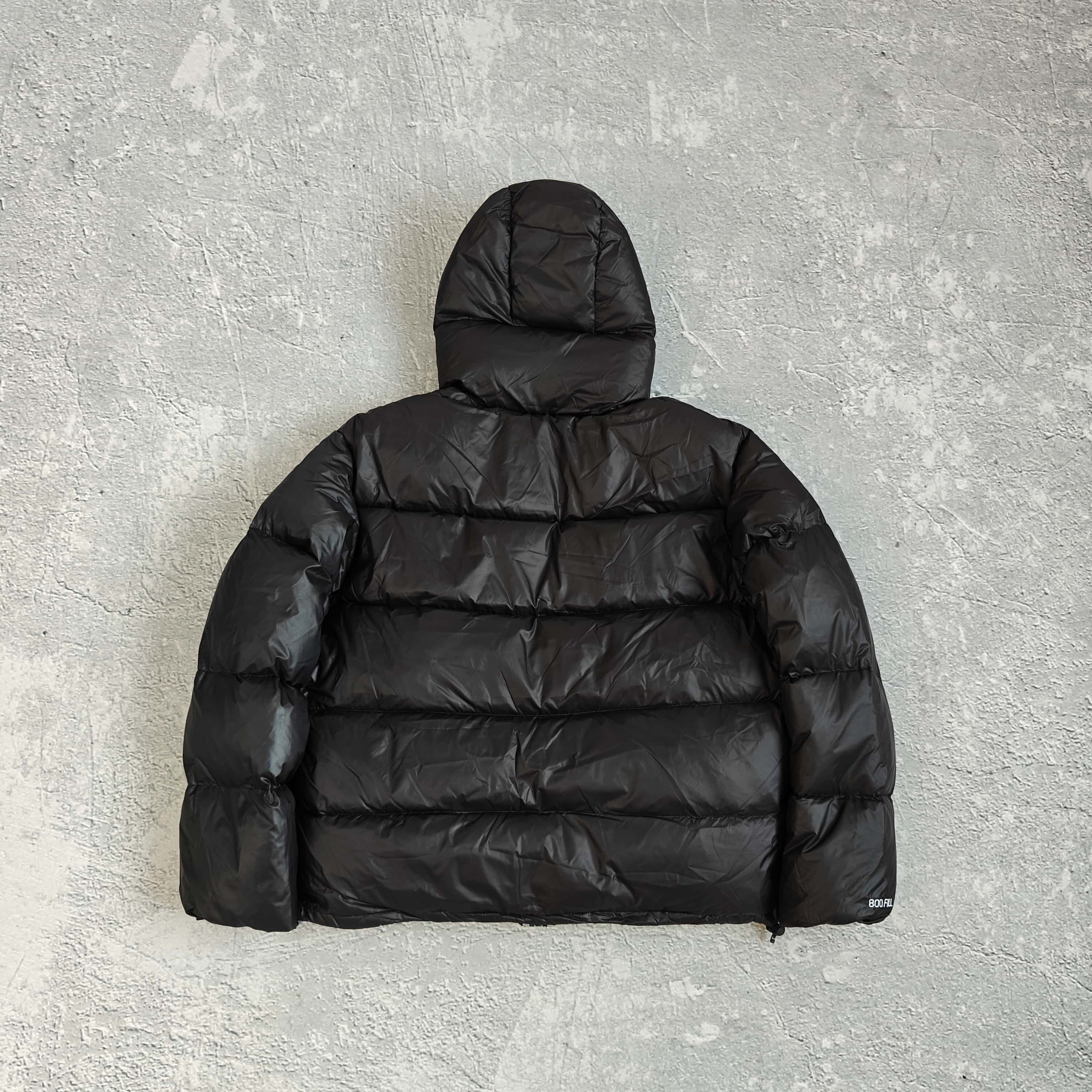 内里银色黑连帽羽绒服-西 528977 （YF）