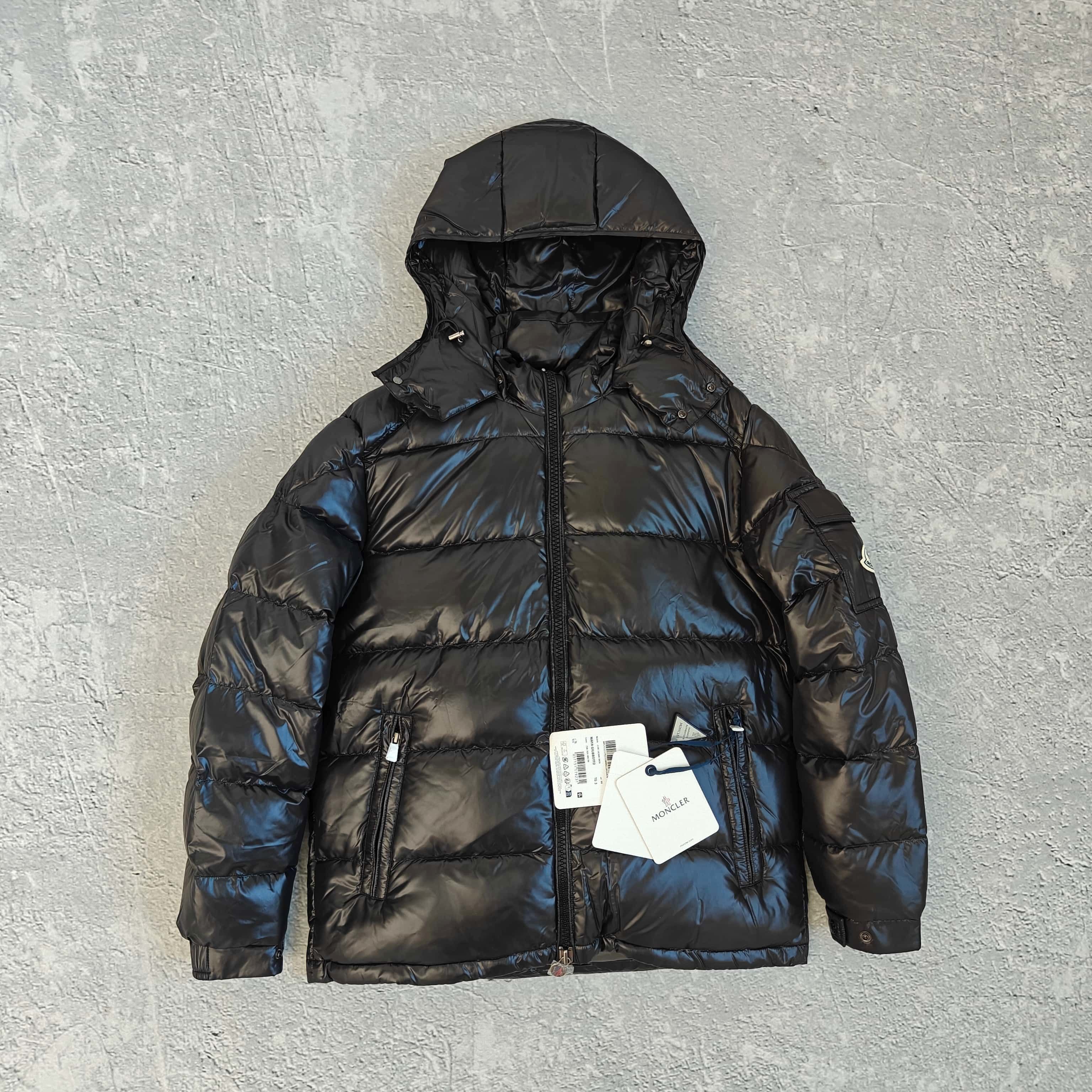 亮面连帽彩条拉链羽绒服-梦 528971